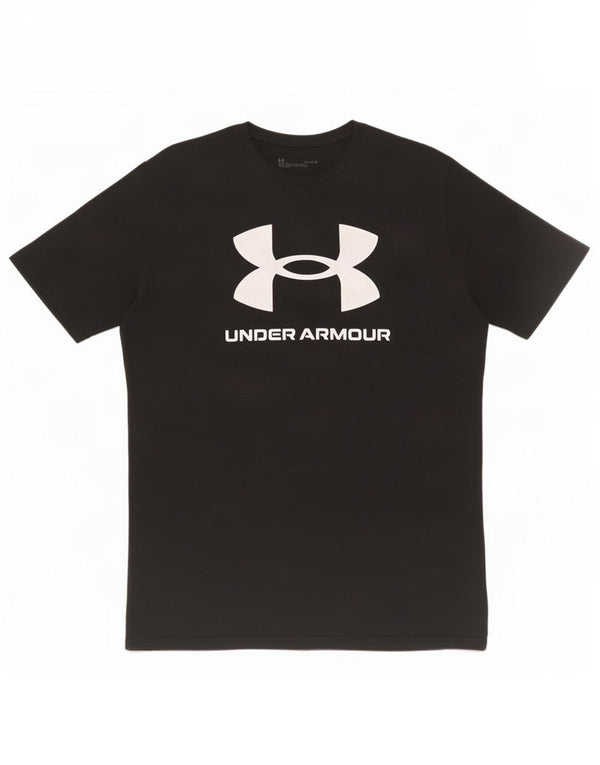 Męski T-shirt z grafiką Under Armour, średni czarny