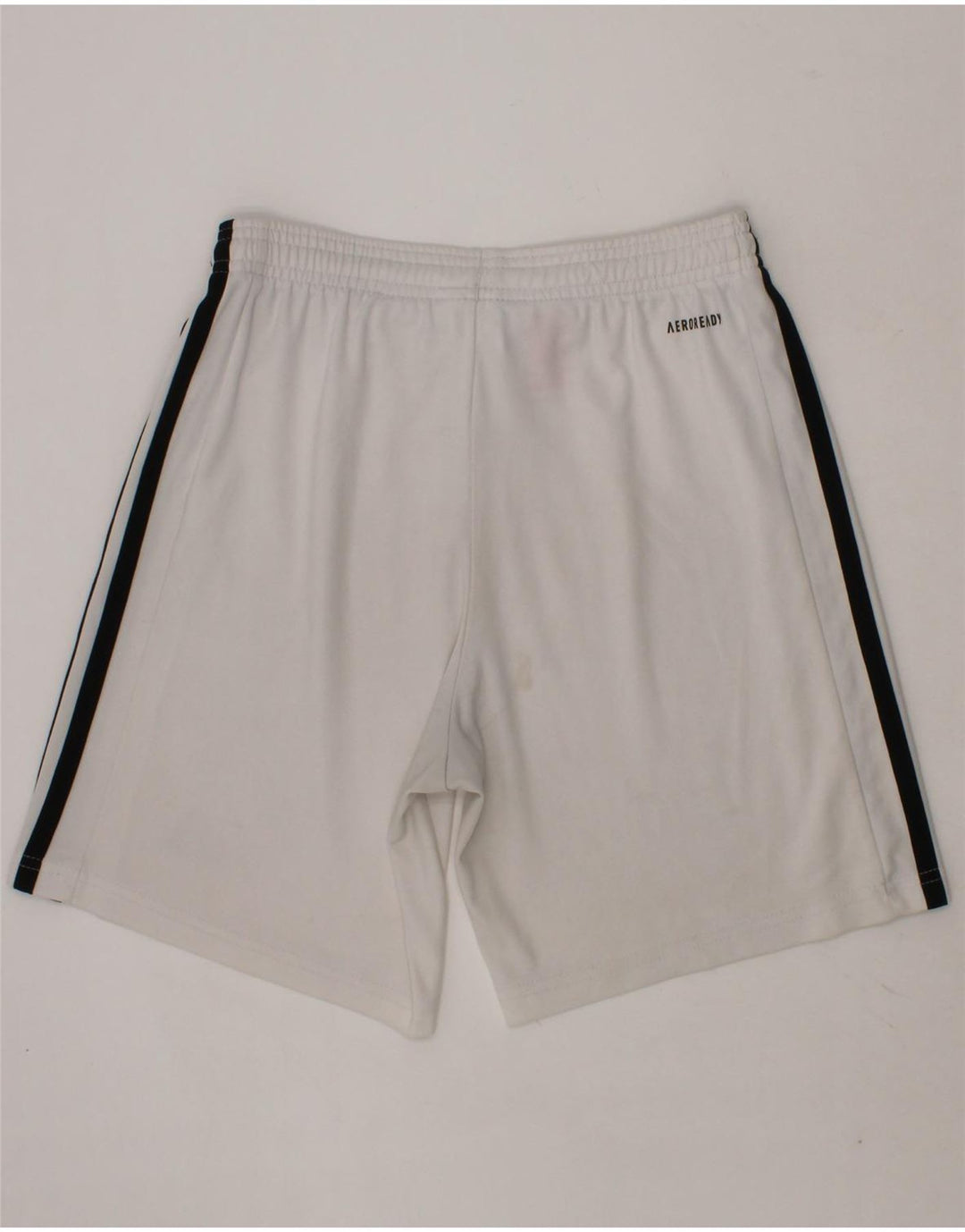 ADIDAS Boys Aeroready Sport Shorts 11-12 Years White Polyester Vintage Adidas and Second-Hand Adidas from Messina Hembry 
