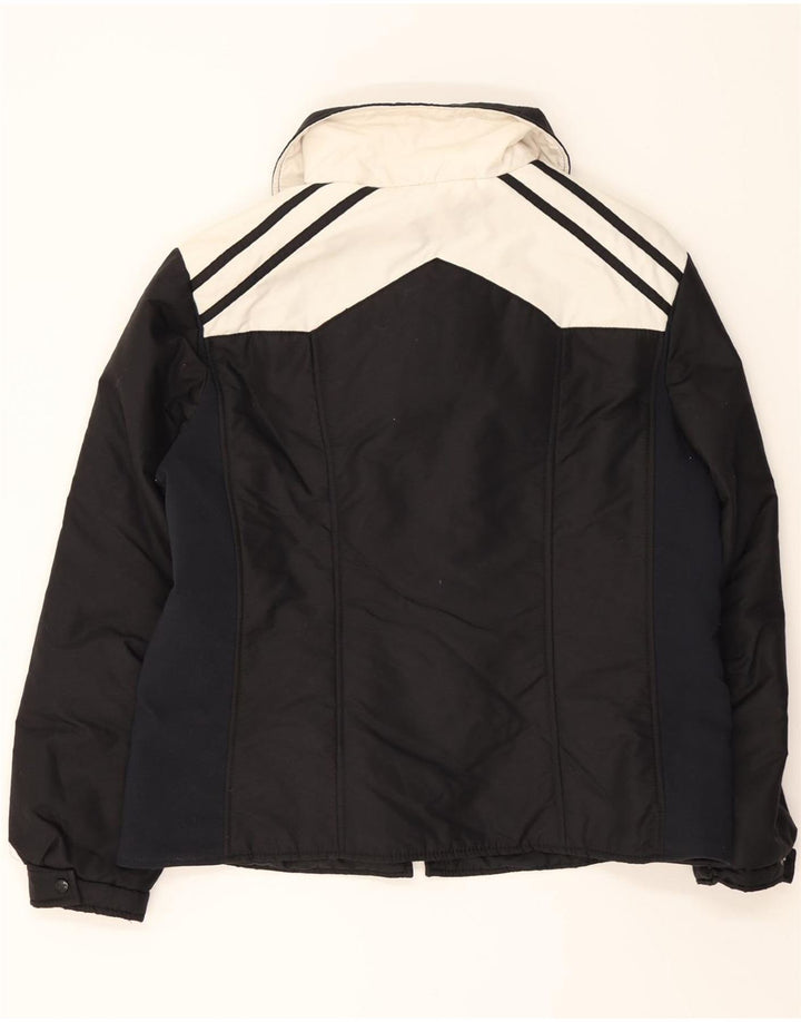 KLEPPER Womens Windbreaker Jacket UK 16 Large Black Colourblock Polyamide Vintage Klepper and Second-Hand Klepper from Messina Hembry 