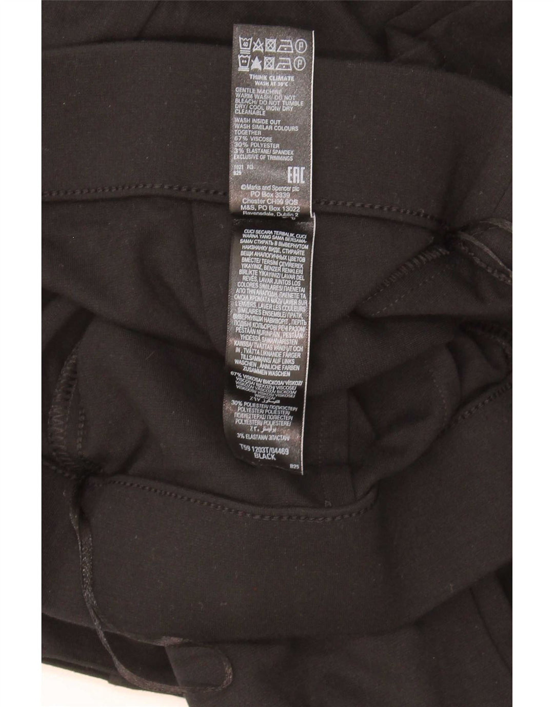 Spodnie damskie Marks & Spencer Bootcut UK 12 Medium W30 L29 Czarne
