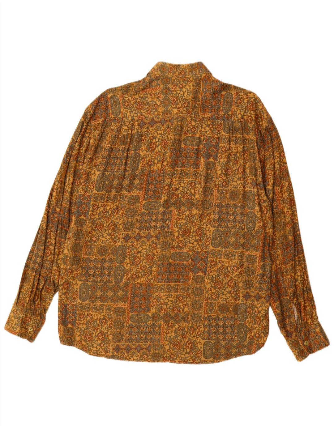 Koszula męska OLD FARWAY Rozmiar 40 15 1/2 Średnia żółta wiskoza Paisley