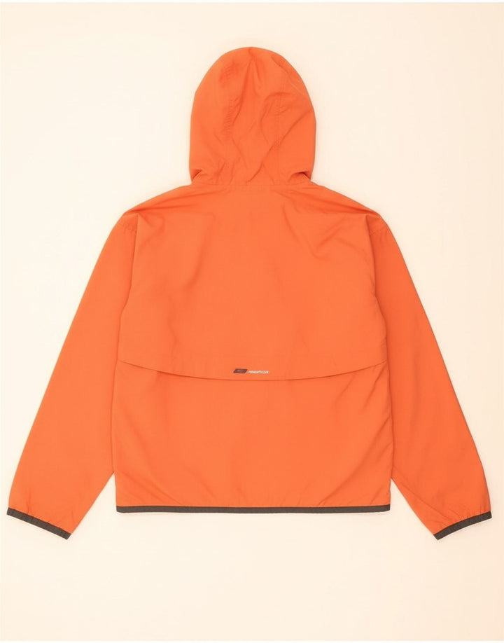 REEBOK Womens Hooded Rain Jacket UK 16 Large Orange