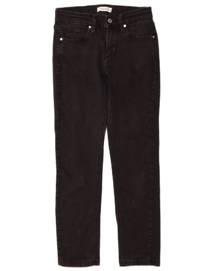 Damskie jeansy Calvin Klein W27 L28 Czarne bawełniane