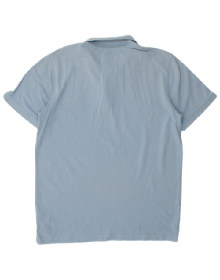 CREW CLOTHING Męska koszulka polo w kolorze średnioniebieskim, bawełniana
