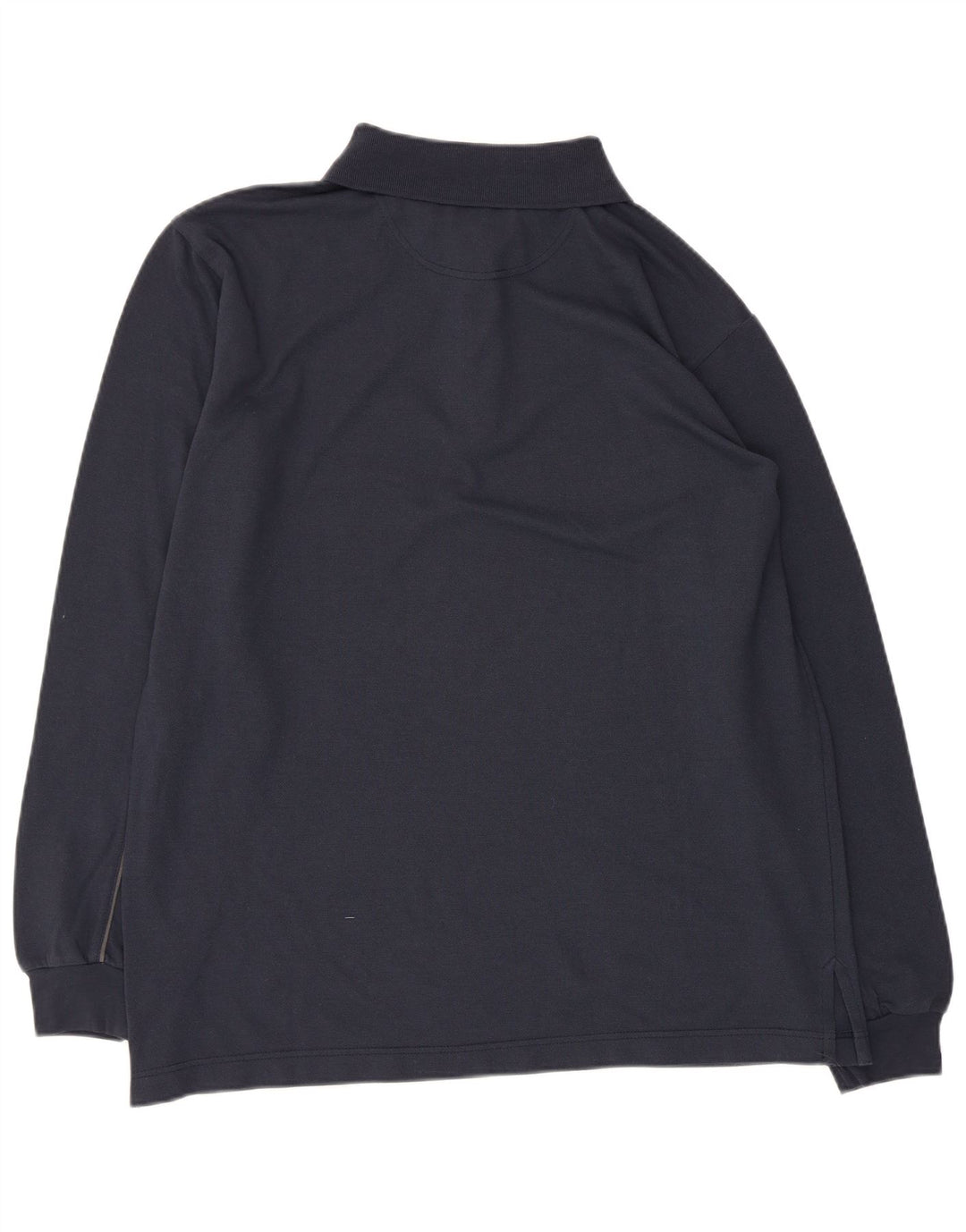 HELLY HANSEN Męska koszulka polo z długim rękawem i zamkiem błyskawicznym, średnia, granatowa, bawełniana