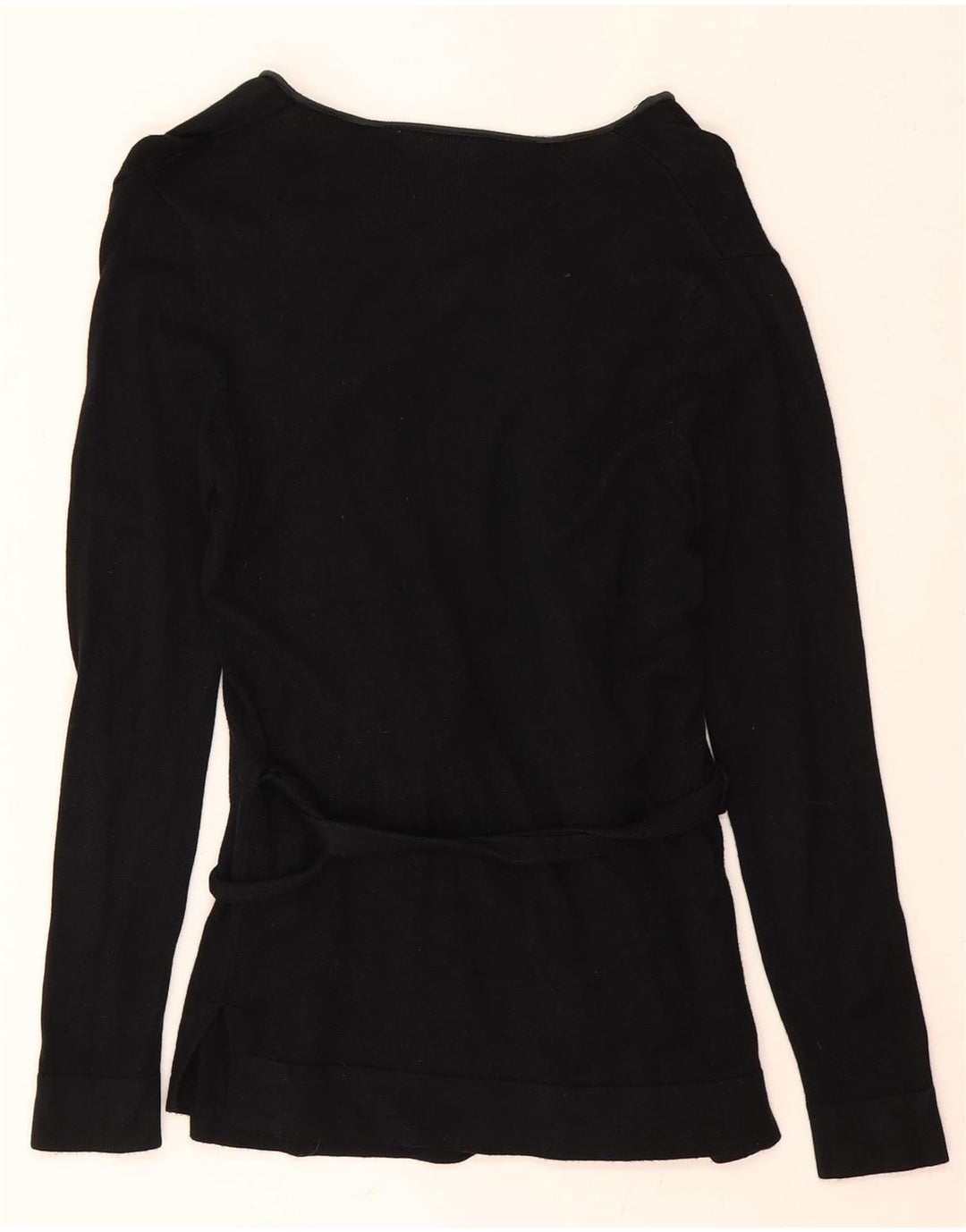 ZARA Womens Long Sleeve Blouse Top UK 10 Small Black Viscose Vintage Zara and Second-Hand Zara from Messina Hembry 