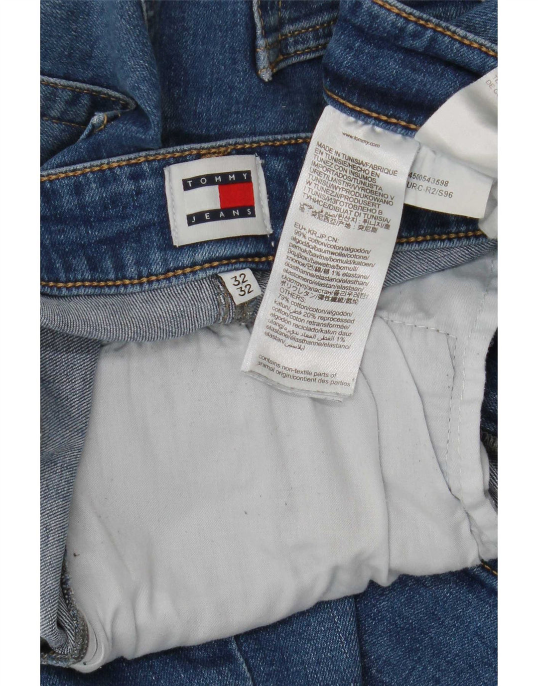 Męskie dżinsy Tommy Hilfiger Ryan Regular Straight W32 L32 Niebieskie bawełniane