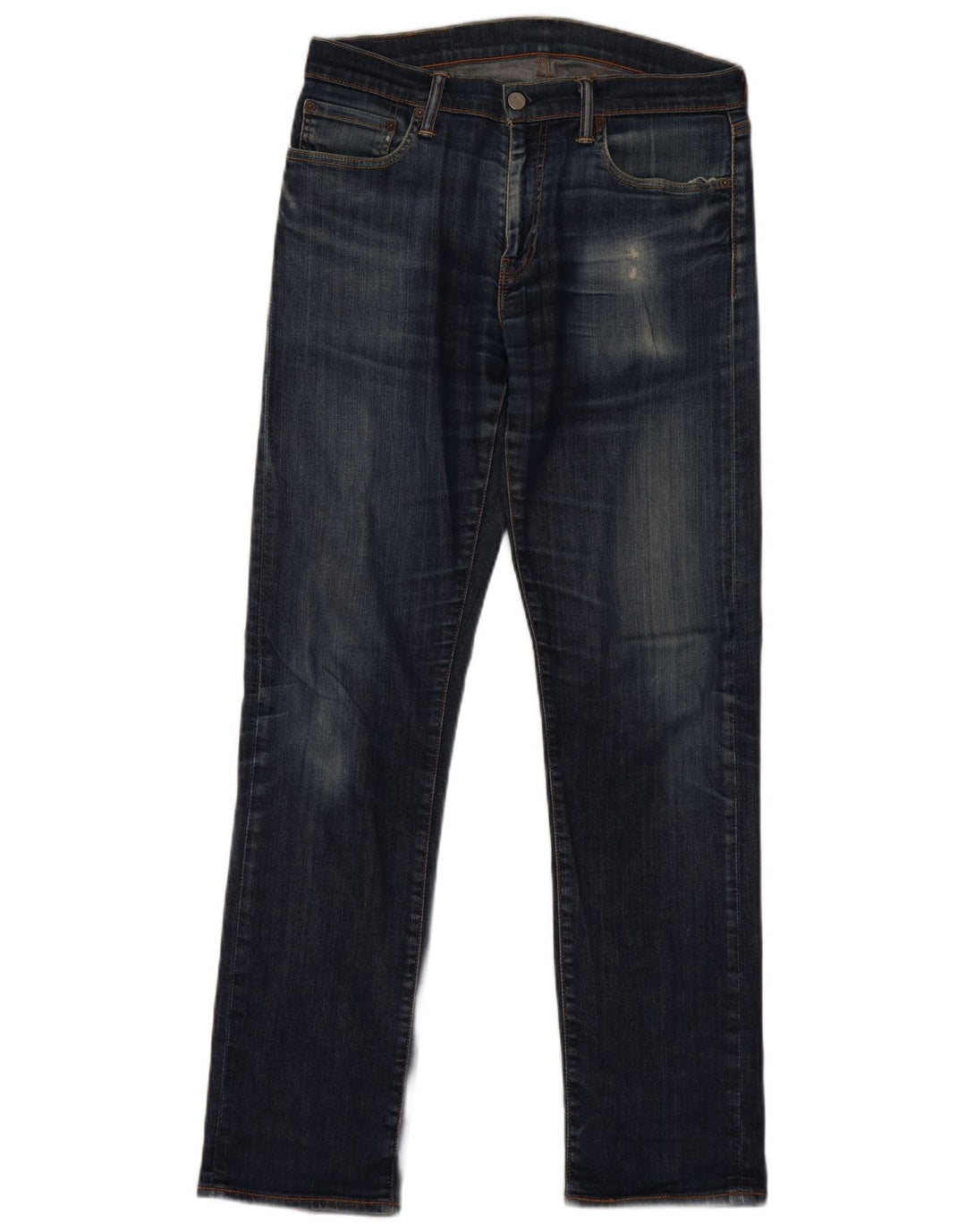 Męskie dżinsy Levi's 504 Straight W32 L34 Granatowa bawełna