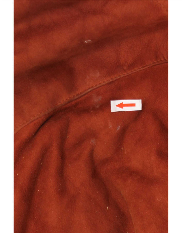 Vintage damski płaszcz oversize IT 42 średni brąz