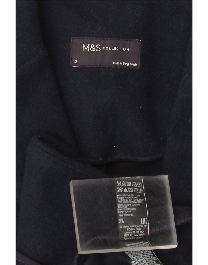 Marks & Spencer Płaszcz damski UK 12, średni granatowy, poliester