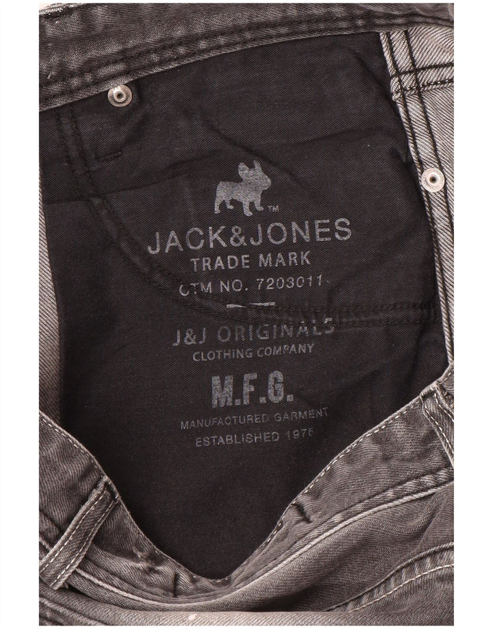 Męskie jeansy typu slim w trudnej sytuacji Jack & Jones W32 L33 szare