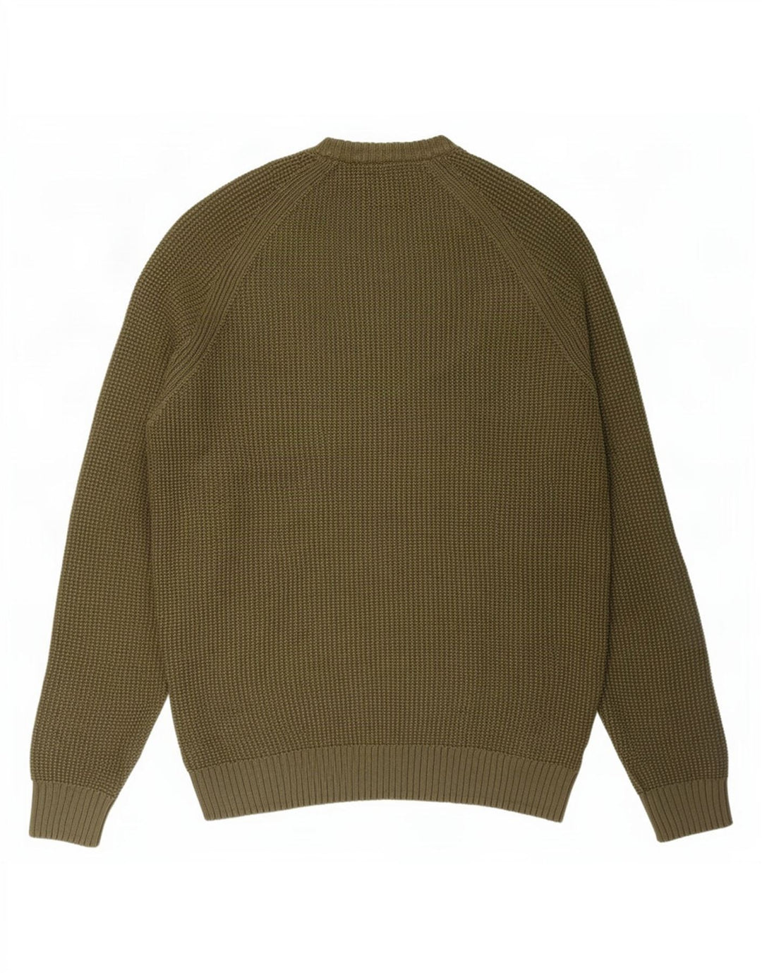 Męski sweter Zara z okrągłym dekoltem, duży, khaki