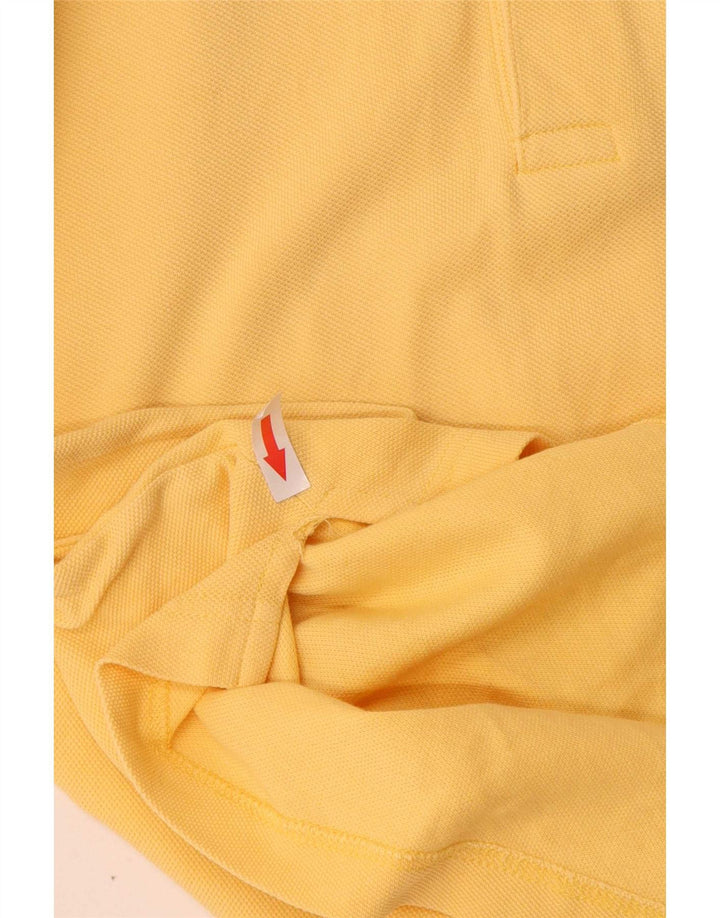Męska koszulka polo Asics, średnia żółta bawełna