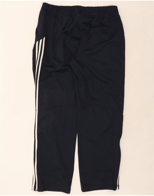 Męskie spodnie dresowe Adidas 2XL granatowe, poliestrowe
