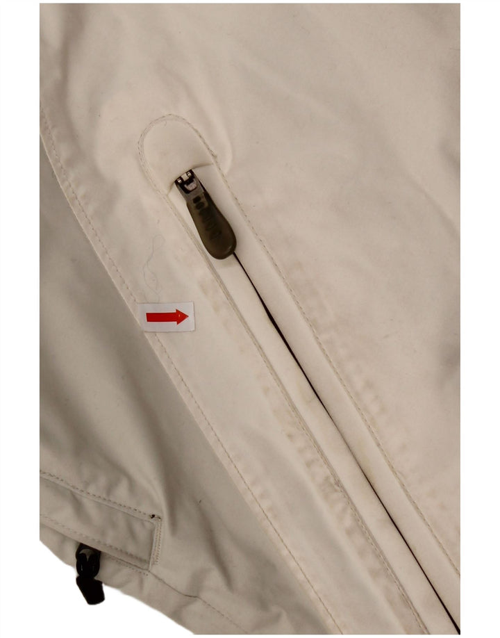 Damska kurtka wiatrówka COLUMBIA Titanium UK 16, duża, biała, z blokami kolorów