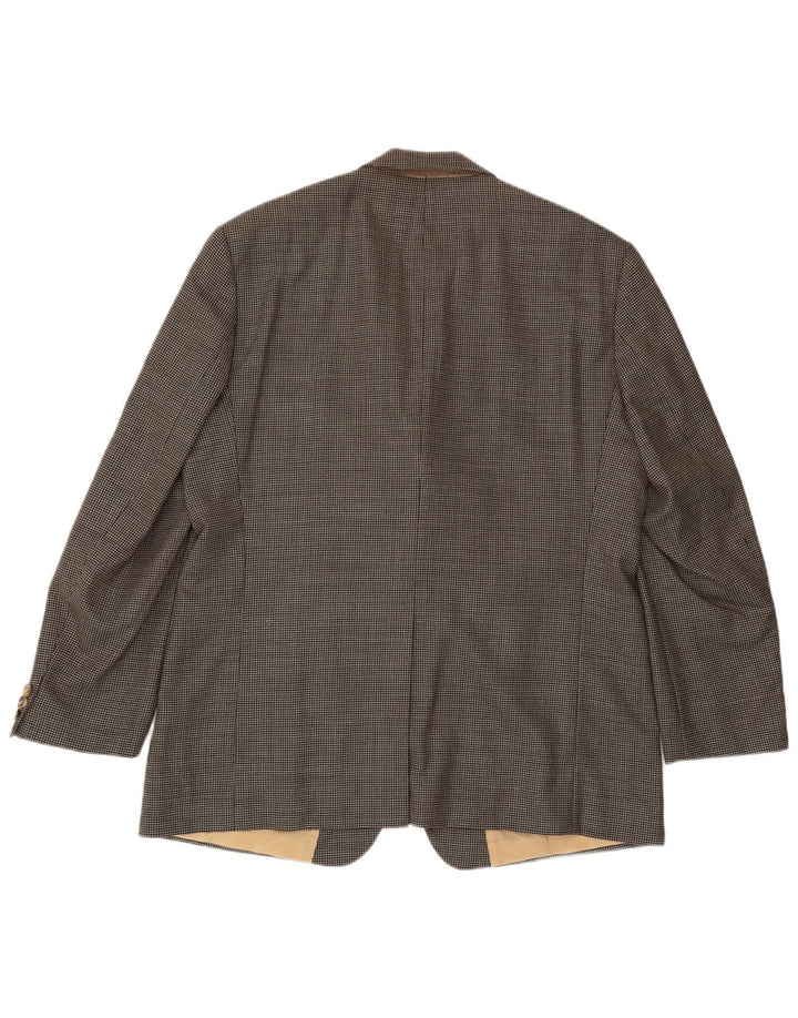 Męska marynarka zapinana na 3 guziki Hugo Boss UK 42 XL w szarą kratkę
