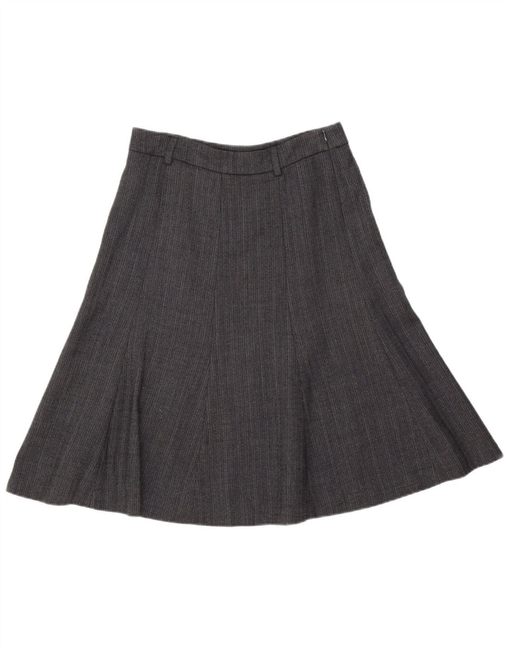 J. Crew Damska spódnica w kształcie litery A US 2 XS W28 Szara wełna w jodełkę