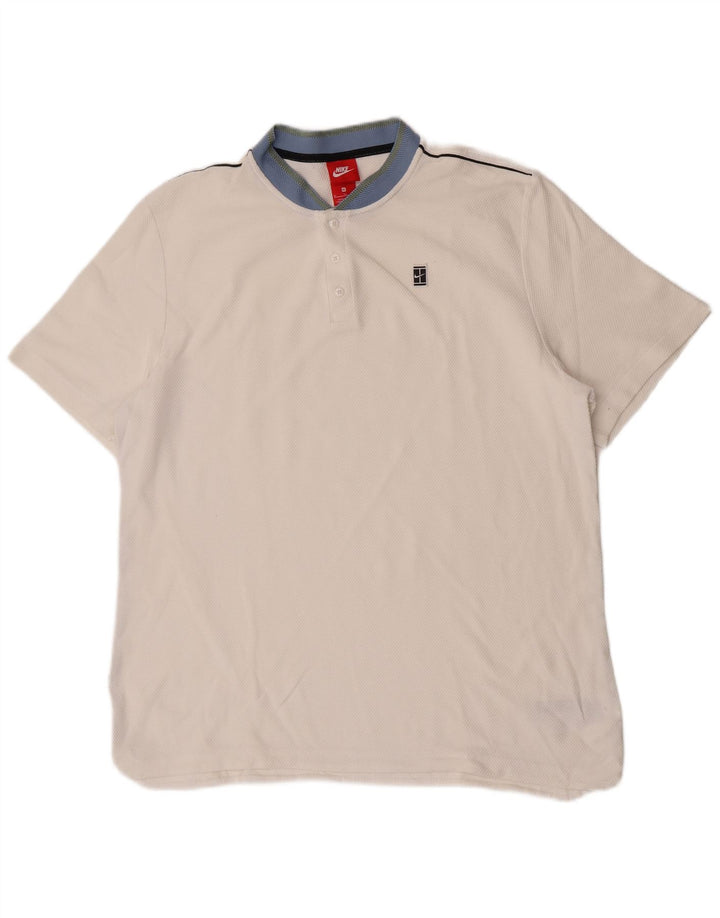 Męska koszulka polo Nike XL, biała, bawełniana