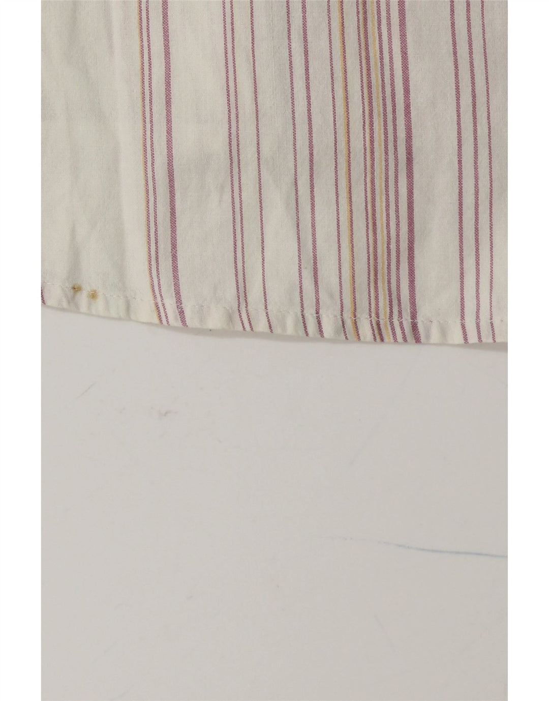 Koszula męska z krótkim rękawem KAPPA, bawełniana w średnie białe paski