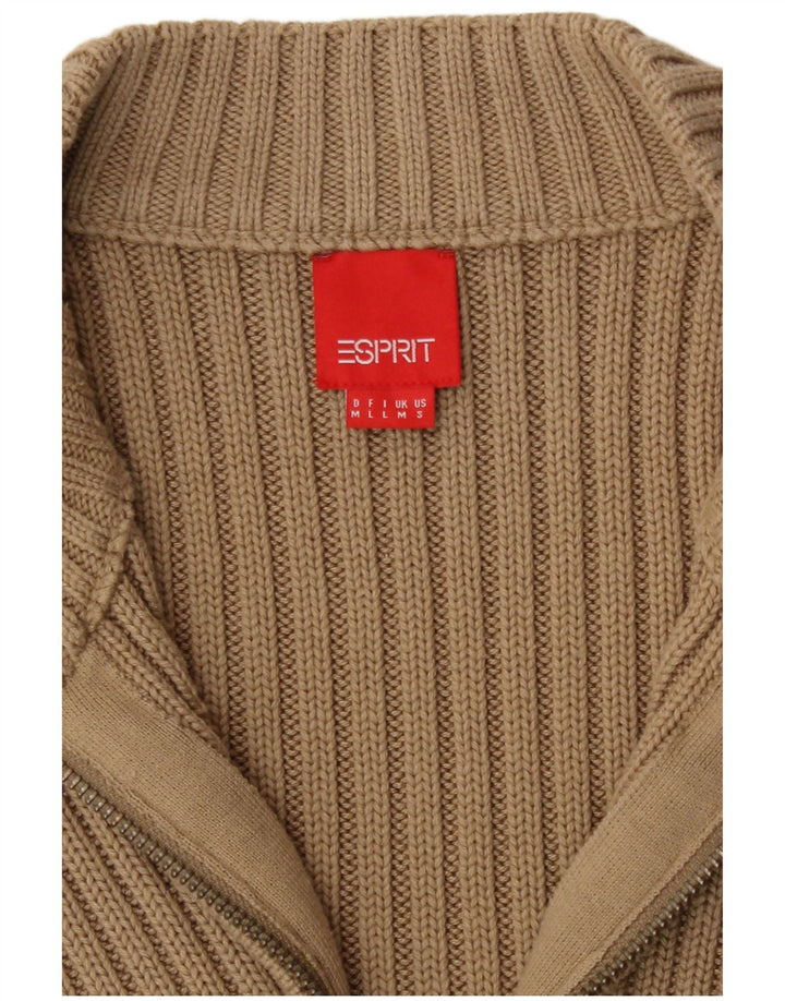 Damski sweter bez rękawów Esprit UK 14 średni beż