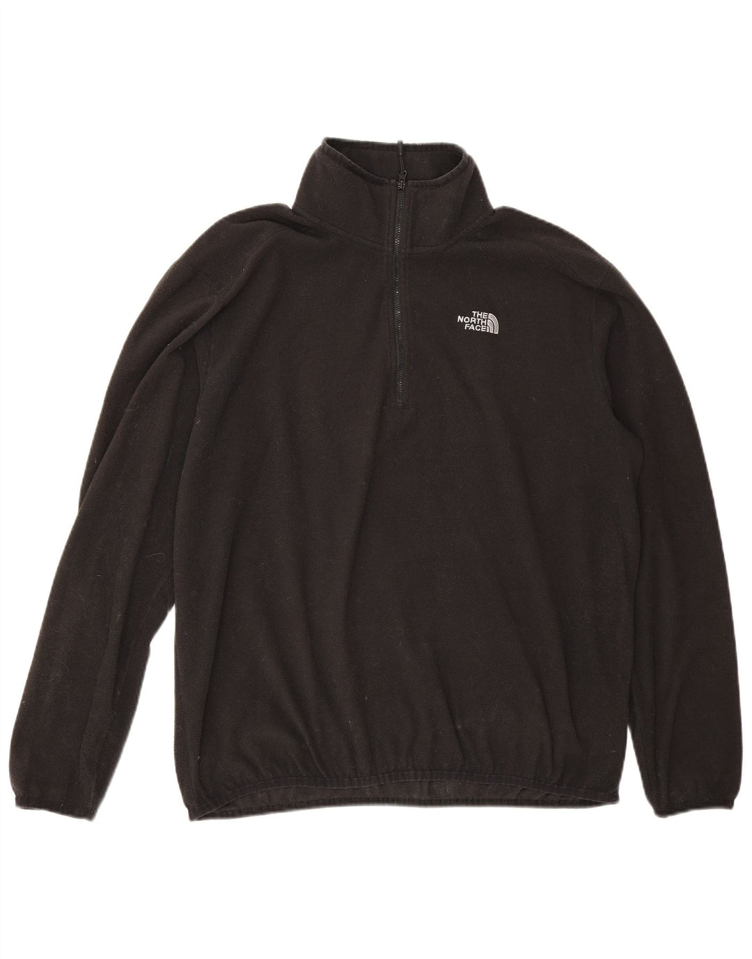 Męski sweter polarowy The North Face z zamkiem błyskawicznym, duży, czarny, poliestrowy