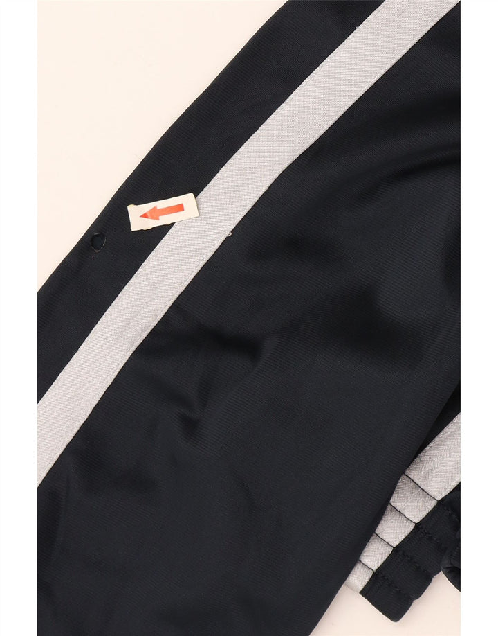 Męska kurtka dresowa LOTTO z grafiką XL, granatowa, poliester w blokach kolorów