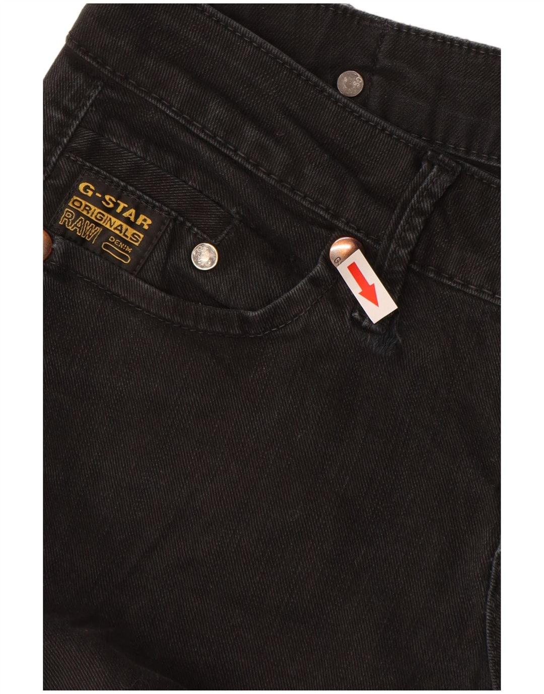 Damskie jeansy skinny G-Star W28 L30 czarne
