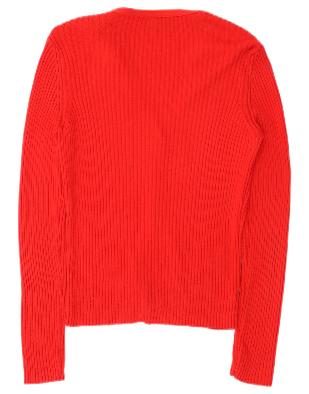 Sweter damski Benetton UK 12, średni czerwony, bawełniany