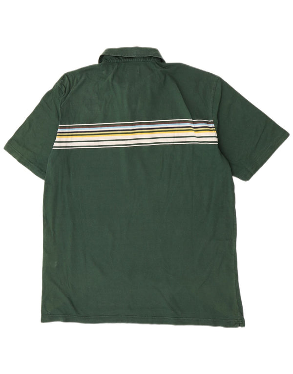 Męska koszulka polo Diadora 2XL, bawełniana w zielone paski