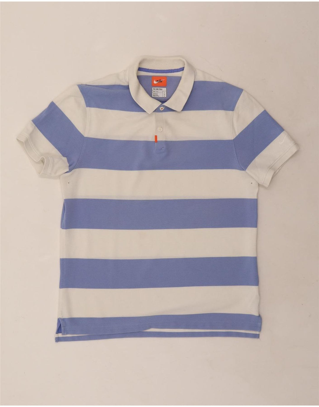 Męska koszulka polo do rugby NIKE Dri Fit, duża, bawełniana w białe paski