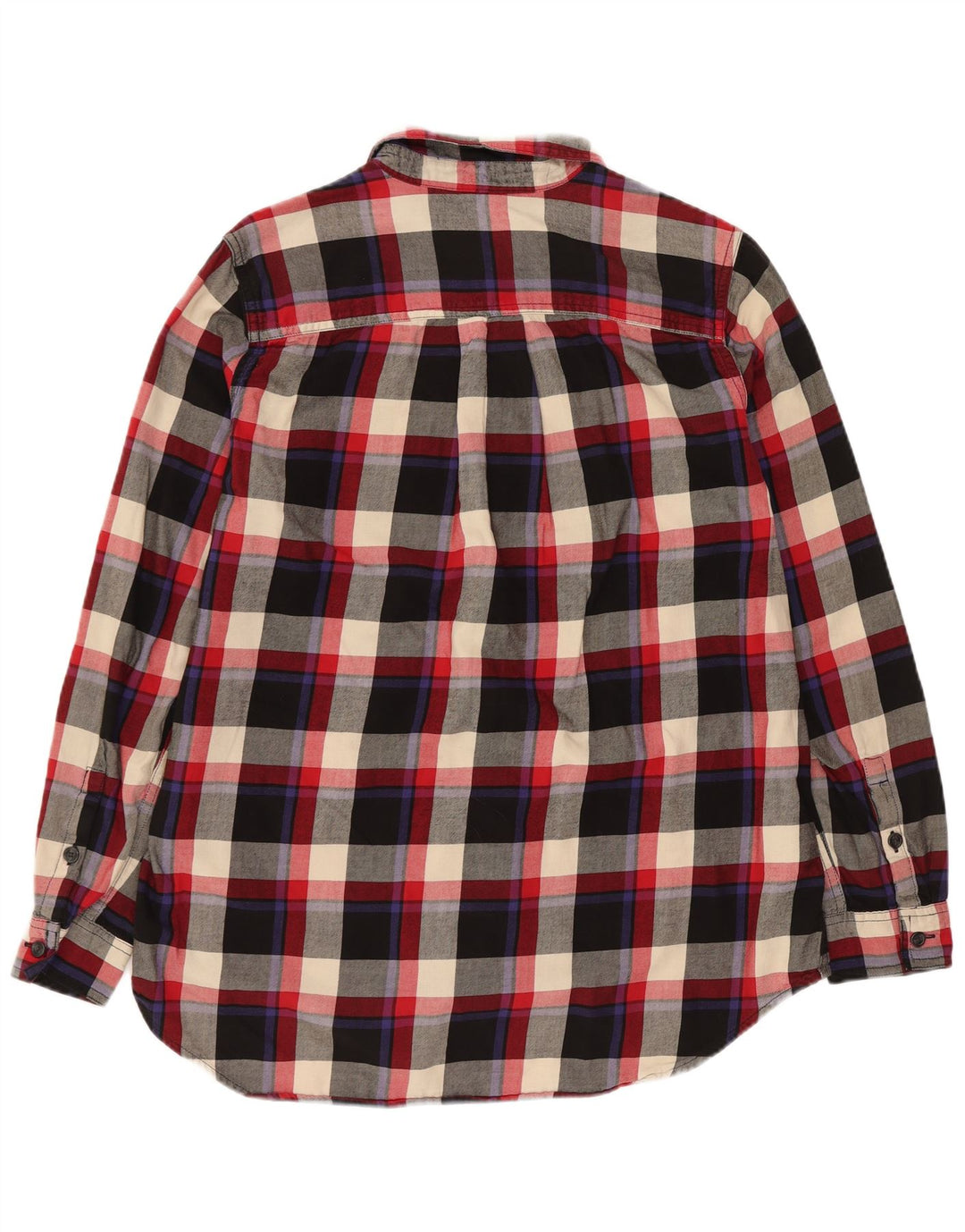 EDDIE BAUER Damska koszula flanelowa UK 14, średnia wielobarwna bawełniana krata