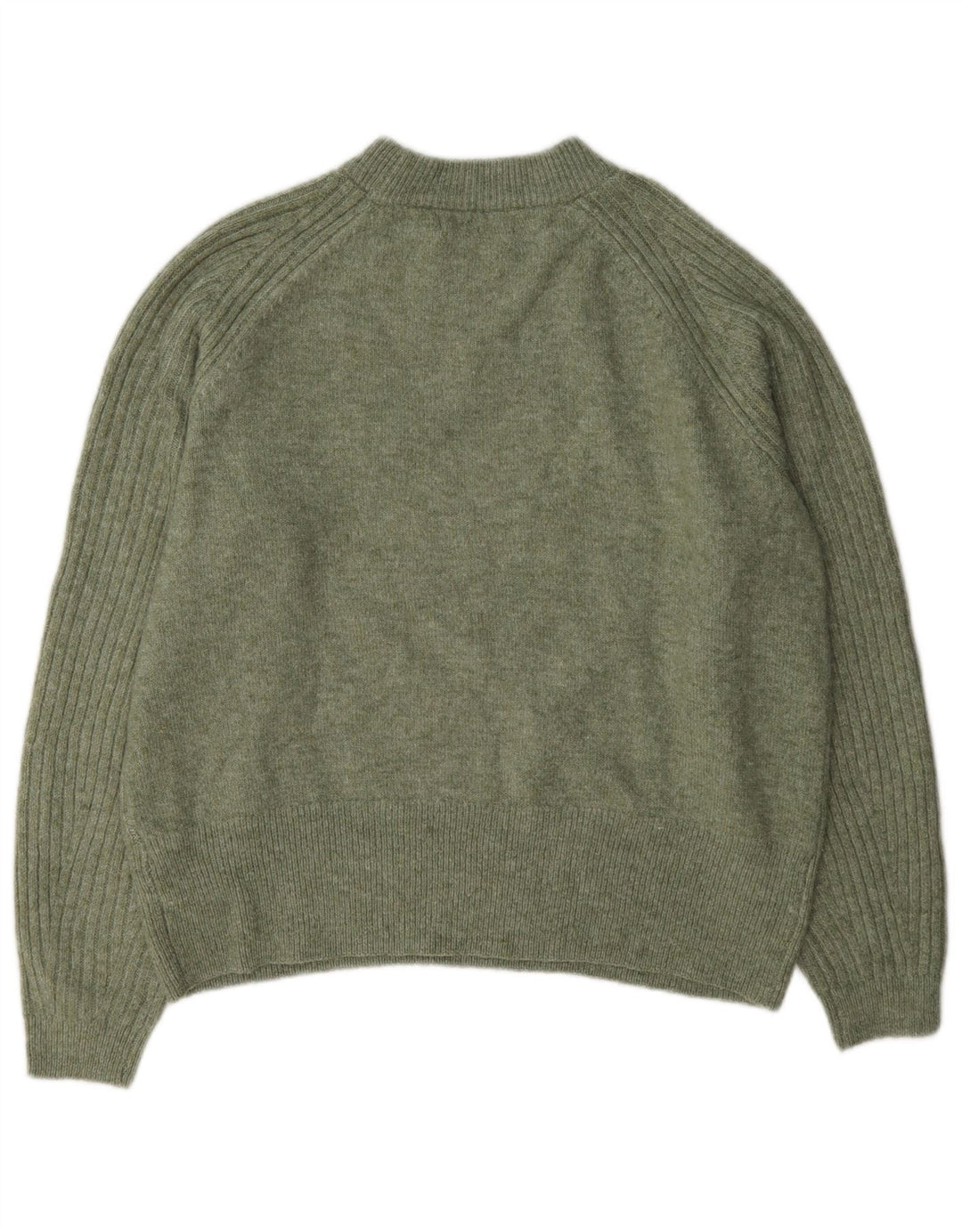 Marks & Spencer Damski sweter z okrągłym dekoltem, UK 14, średni zielony