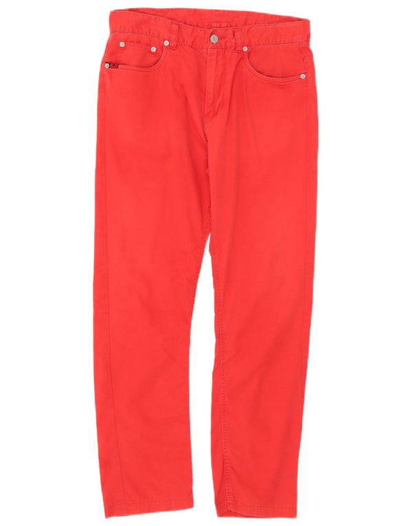 Spodnie męskie Kappa Perfect Fit Slim Casual IT 48 Medium W33 L27 Czerwona bawełna