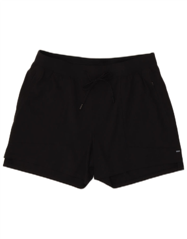 Damskie spodenki sportowe Lululemon, duże, czarne, nylonowe