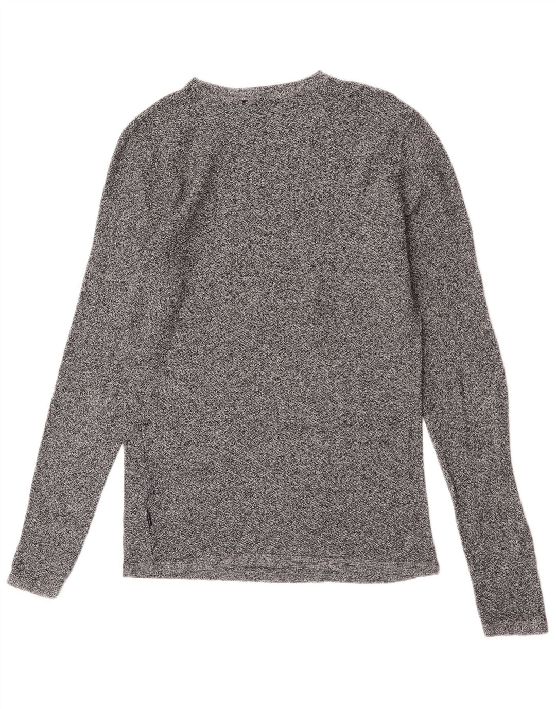 Męski top Jack & Jones z długim rękawem, średnioszary, bawełniany w cętki