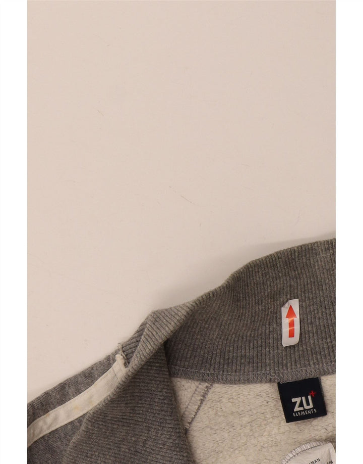 Męska bluza dresowa Zu Elements z grafiką, 2XL, szara, bawełniana, sportowa