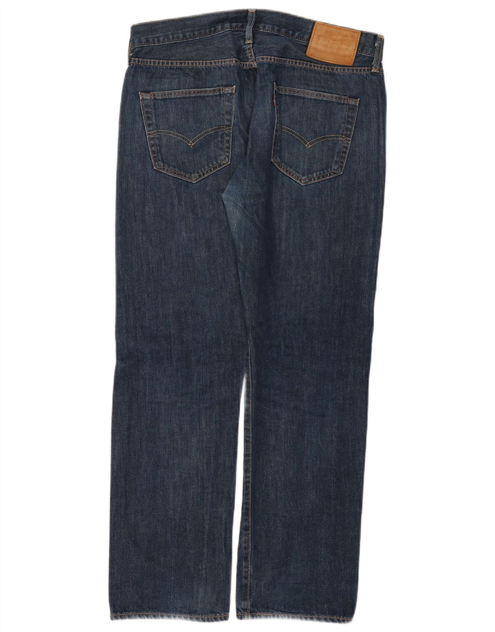 Męskie jeansy Levi's 501 Straight W36 L30 Niebieskie bawełniane