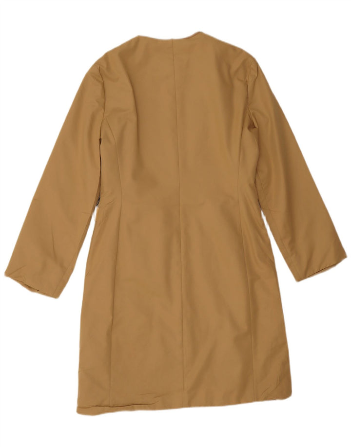 Gianfranco Ferre Damski płaszcz oversize UK 10 Small Beżowy Akryl