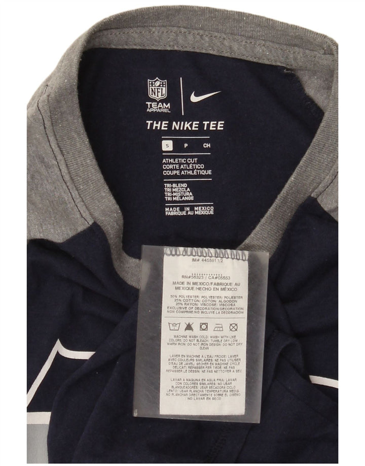 Męska koszulka Nike Seattle Seahawks z grafiką, rękaw 3/4, mała, granatowa