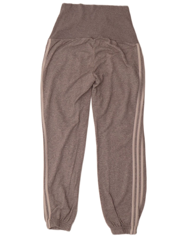 Damskie spodnie dresowe Adidas Joggers UK 8/10 Małe, szare, nakrapiane bawełniane
