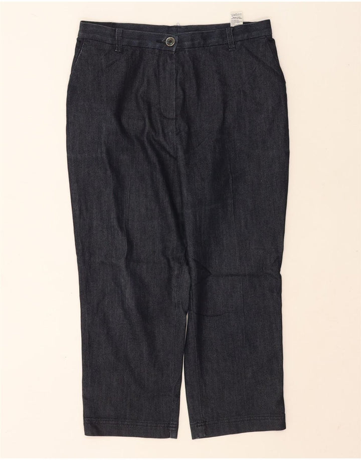 Spodnie damskie Capri Marks & Spencer UK 12 Medium W30 L22 Granatowe