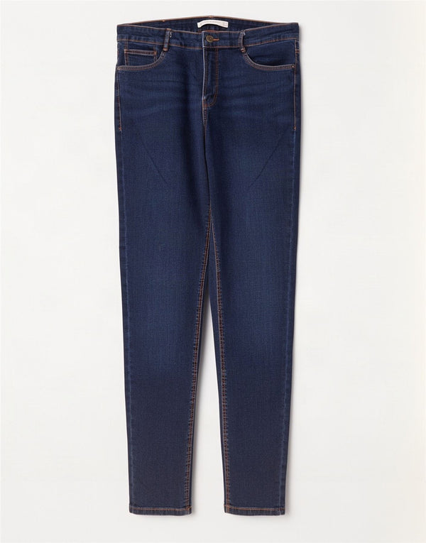 Damskie jeansy Zara Trafaluc Skinny EU 42 Large W32 L28 Niebieska bawełna