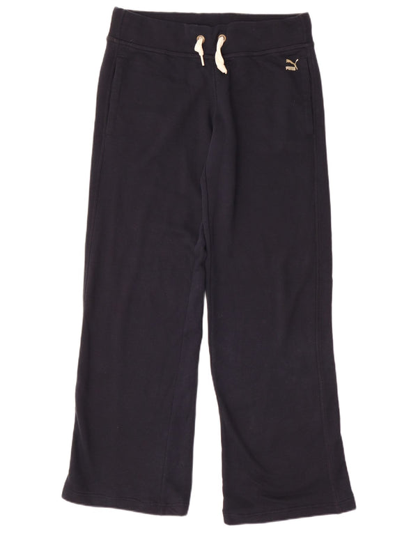 Damskie spodnie dresowe Puma z szerokimi nogawkami UK 18 XL, granatowe, bawełniane