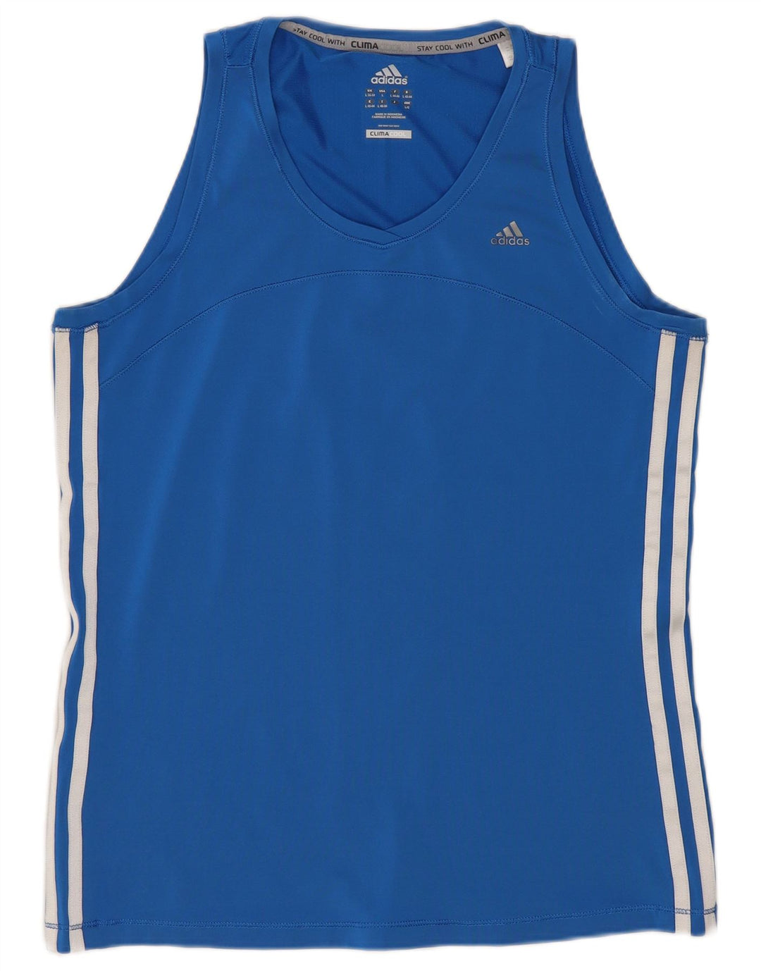 Adidas Damska Kamizelka Climacool Top UK 16/18 Duży Niebieski Poliester