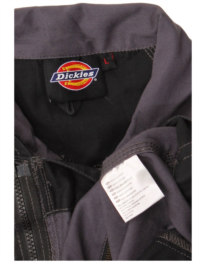 Męska kurtka użytkowa Dickies UK 40, duża, szara, bawełniana w bloki kolorów