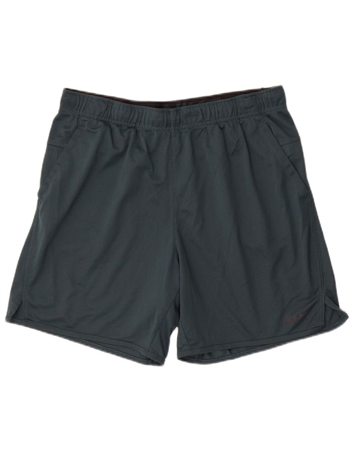 Męskie spodenki sportowe Nike Dri Fit, duże, zielone, z poliestru