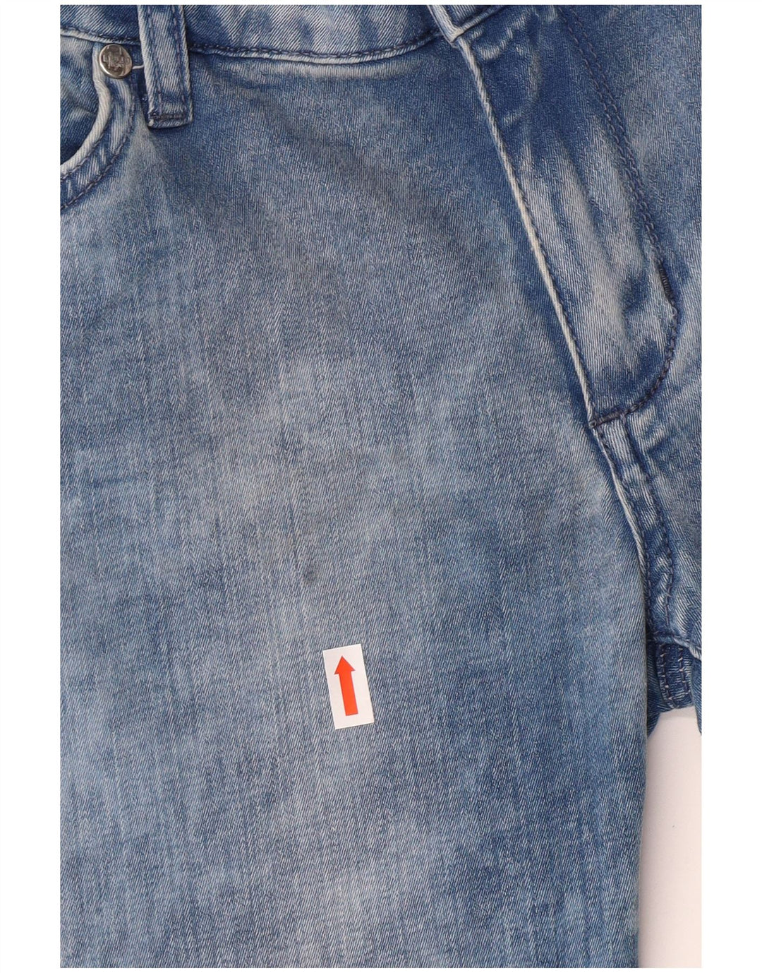 Liu Jo Damskie jeansy Acid Wash Slim W30 L25 Niebieska bawełna