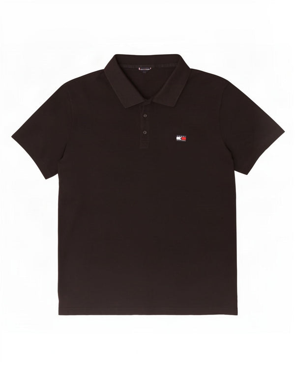 Męska koszulka polo Tommy Hilfiger XL, czarna, bawełniana