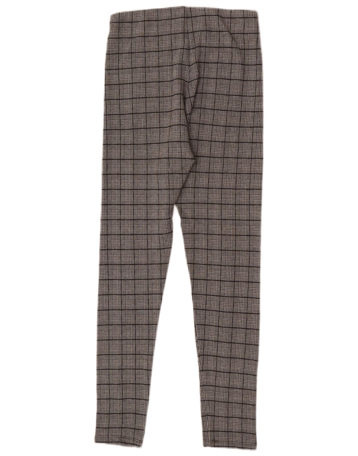Legginsy damskie Zara w średnią szarą kratkę