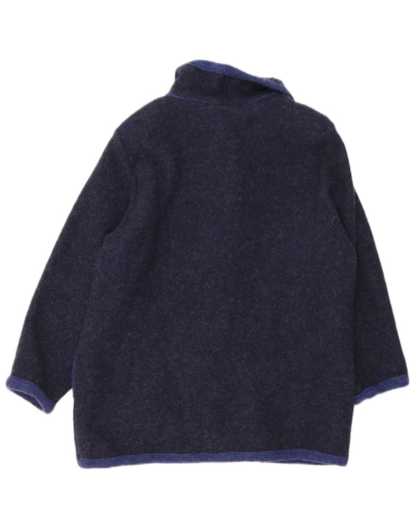 Sweter damski w stylu vintage, UK 16, duży, granatowy, z blokami kolorów. Nowość